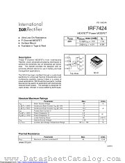 PB-IRF7424 datasheet pdf International Rectifier