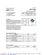 PB-IRF7425 datasheet pdf International Rectifier