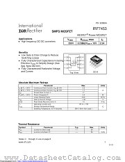PB-IRF7453 datasheet pdf International Rectifier