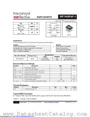 IRF7455TRPBF-1 datasheet pdf International Rectifier