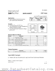 PB-IRF7456 datasheet pdf International Rectifier