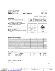 PB-IRF7460 datasheet pdf International Rectifier