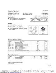 PB-IRF7470 datasheet pdf International Rectifier
