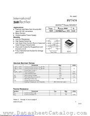 PB-IRF7474 datasheet pdf International Rectifier