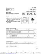 PB-IRF7490 datasheet pdf International Rectifier