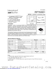 PB-IRF7526D1 datasheet pdf International Rectifier