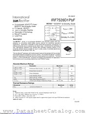 IRF7526D1PBF datasheet pdf International Rectifier