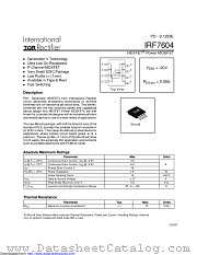 PB-IRF7604 datasheet pdf International Rectifier