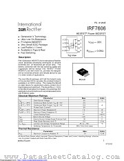 PB-IRF7606 datasheet pdf International Rectifier