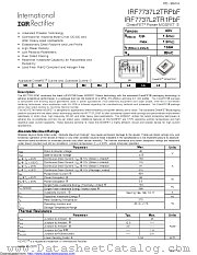 IRF7737L2TR1PBF datasheet pdf International Rectifier