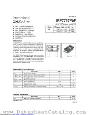 IRF7757PBF datasheet pdf International Rectifier