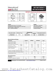 IRF7807TRPBF-1 datasheet pdf International Rectifier