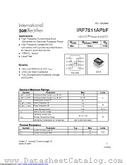 IRF7811ATRPBF datasheet pdf International Rectifier