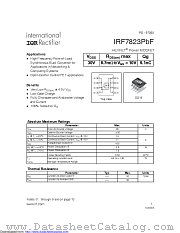 IRF7823 datasheet pdf International Rectifier