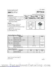 PB-IRF7832 datasheet pdf International Rectifier