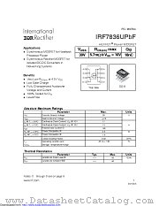 IRF7836UPBF datasheet pdf International Rectifier