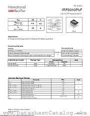 IRF9310PBF datasheet pdf International Rectifier