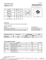 IRF9328TRPBF datasheet pdf International Rectifier