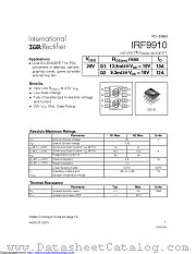 PB-IRF9910 datasheet pdf International Rectifier