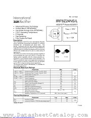 PB-IRF9Z24NS datasheet pdf International Rectifier