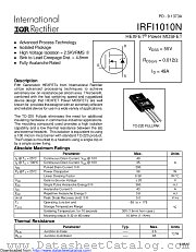PB-IRFI1010N datasheet pdf International Rectifier