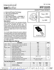 PB-IRFI3205 datasheet pdf International Rectifier