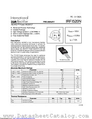 PB-IRFI520N datasheet pdf International Rectifier