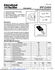 PB-IRFIZ48N datasheet pdf International Rectifier