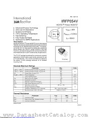 PB-IRFP054V datasheet pdf International Rectifier