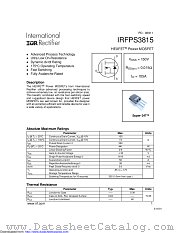 PB-IRFPS3815 datasheet pdf International Rectifier