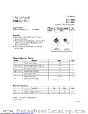 PB-IRFU3410 datasheet pdf International Rectifier