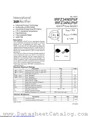 IRFZ34NSTRRPBF datasheet pdf International Rectifier