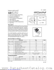 IRFZ34V datasheet pdf International Rectifier
