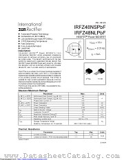 IRFZ48NSTRRPBF datasheet pdf International Rectifier