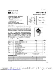 PB-IRFZ48VS datasheet pdf International Rectifier