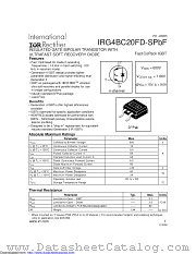 IRG4BC20FD-SPBF datasheet pdf International Rectifier