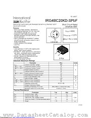 IRG4BC20KD-SPBF datasheet pdf International Rectifier