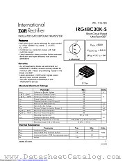 PB-IRG4BC30K-S datasheet pdf International Rectifier