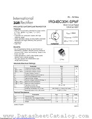 IRG4BC30K-SPBF datasheet pdf International Rectifier