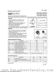 IRG4BC40W-L datasheet pdf International Rectifier
