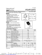 PB-IRG4PC50FD datasheet pdf International Rectifier