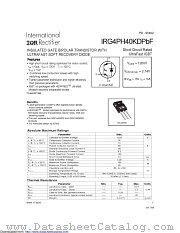 IRG4PH40KDPBF datasheet pdf International Rectifier