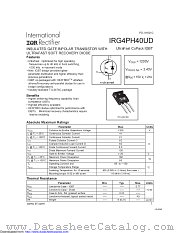 IRG4PH40UD-E datasheet pdf International Rectifier