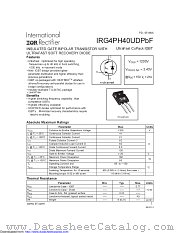 IRG4PH40UD-EPBF datasheet pdf International Rectifier