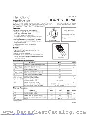 IRG4PH50UDPBF datasheet pdf International Rectifier