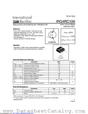 PB-IRG4RC10K datasheet pdf International Rectifier