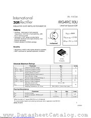 PB-IRG4RC10U datasheet pdf International Rectifier