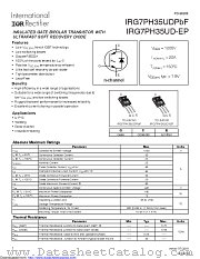 IRG7PH35UD-EP datasheet pdf International Rectifier
