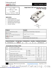 IRG7T400SD12B datasheet pdf International Rectifier