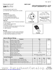IRGP50B60PD1-EP datasheet pdf International Rectifier